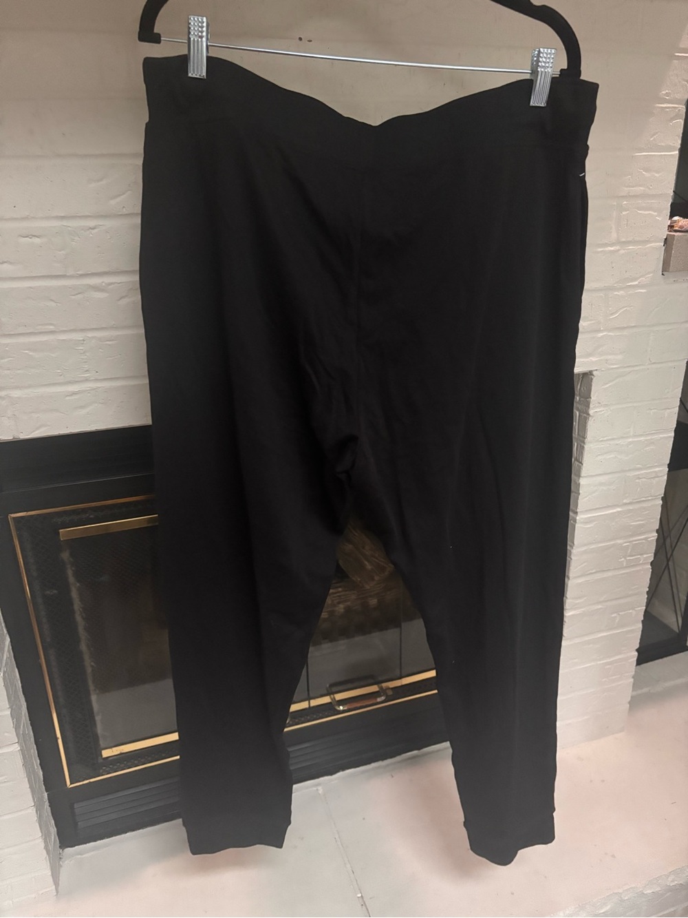 Calvin Klein Black Jogger Pants with White Drawstring - Picture 2 of 5